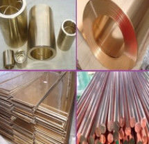Barras redondas de liga de cobre de berílio de alta dureza 6 mm - 200 mm para indústria eletrônica