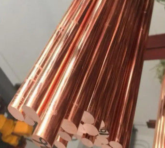 Superfície polida 99,9% cobre vermelho Diâmetro 10-50 mm C11000 barras de cobre sólido para construção