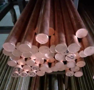 Superfície polida 99,9% cobre vermelho Diâmetro 10-50 mm C11000 barras de cobre sólido para construção