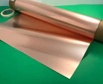 Empilhadeira de panquecas 0.1mm 0.2mm 0.3mm espessura cobre vermelho 99.9% fita de cobre puro para electricidade