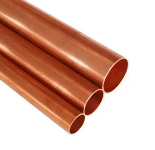 Exportação de tubos de cobre sólido C10200,T2,C1100 Tubo de cobre recto para uso no ar condicionado