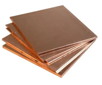 C18700 C17200 Placas metálicas de bronze de chumbo plano resistentes à corrosão Liga de cobre