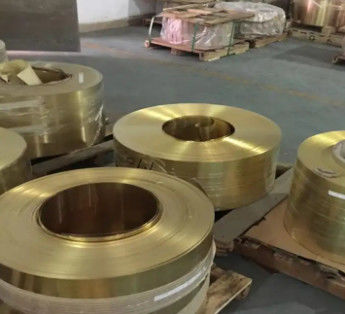 Venda a quente fita de folha de cobre de latão C26800 fita de bobina de latão 0.2mm 0.3mm 0.5mm espessura fábrica direta