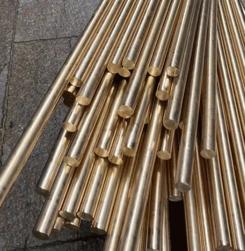 Barras redondas de liga de cobre de berílio de alta dureza 6 mm - 200 mm para indústria eletrônica