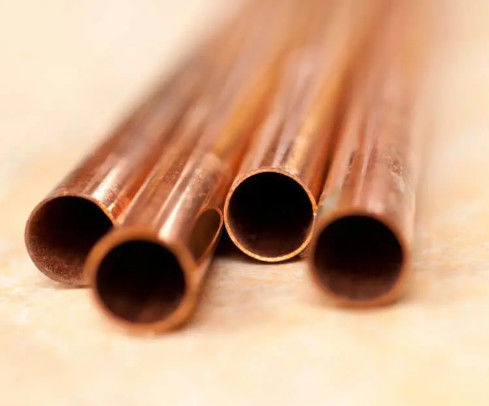 Exportação de tubos de cobre sólido C10200,T2,C1100 Tubo de cobre recto para uso no ar condicionado